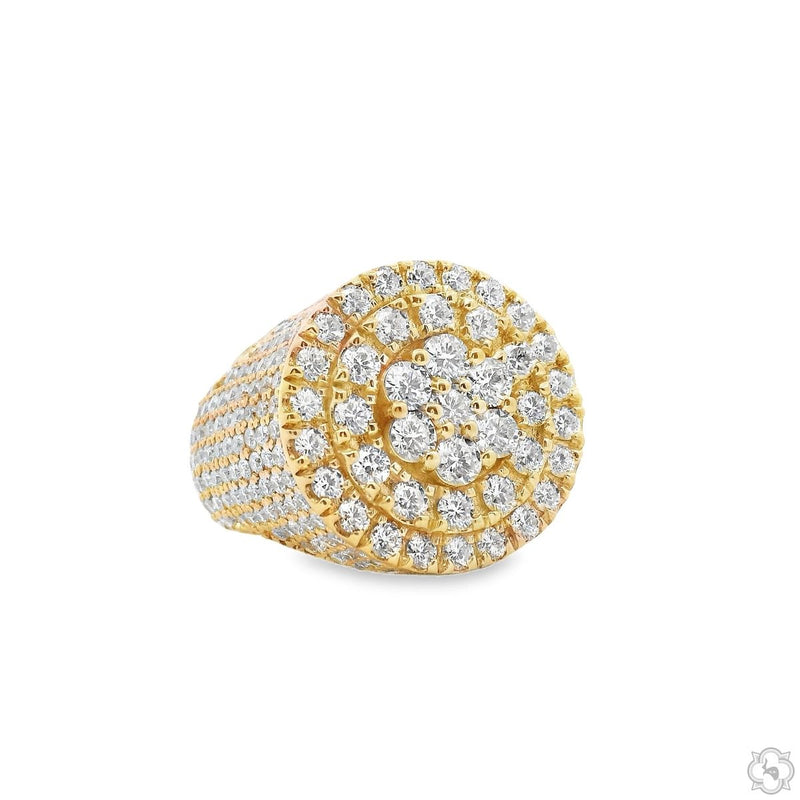 14K Gold TraxNYC Cluster Lab-Grown Diamond Ring, photo 2 of 7