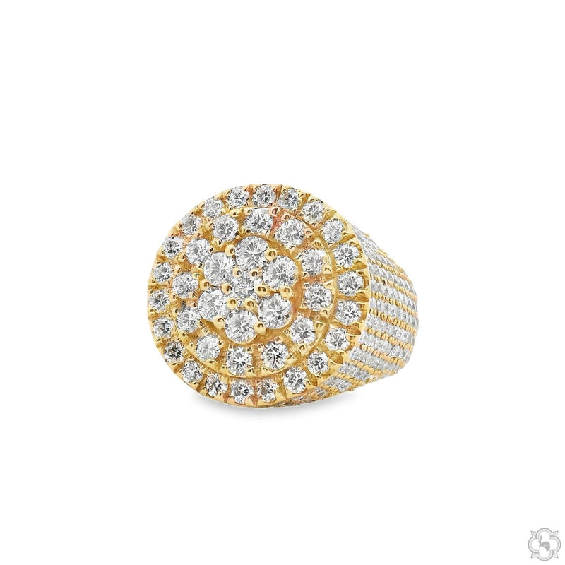 14K Gold TraxNYC Cluster Lab-Grown Diamond Ring, photo 3 of 7