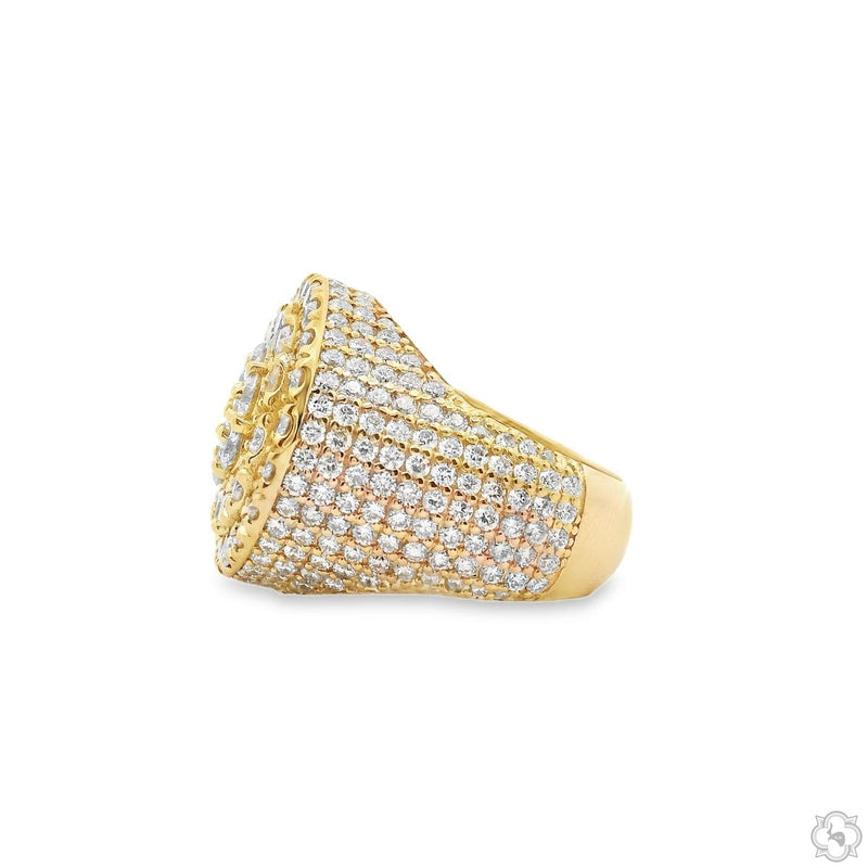 14K Gold TraxNYC Cluster Lab-Grown Diamond Ring, photo 4 of 7
