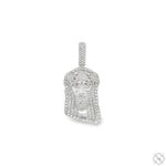 TraxNYC Crowned Jesus Pendant - Small 70185 - Image 3