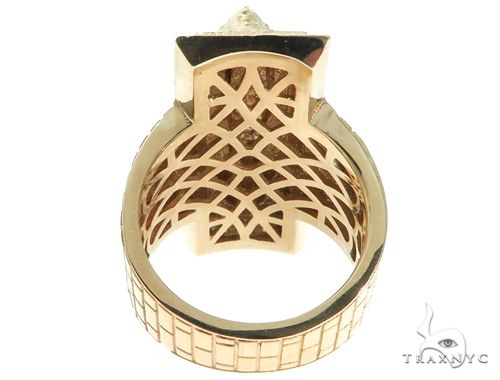 14K Gold TraxNYC Custom Made Great Sphinx of Giza Diamond Ring, photo 13 of 15