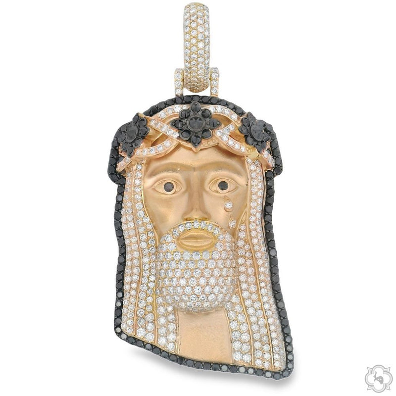 TraxNYC Crowned Jesus Pendant  -Medium 70171 - Image 1