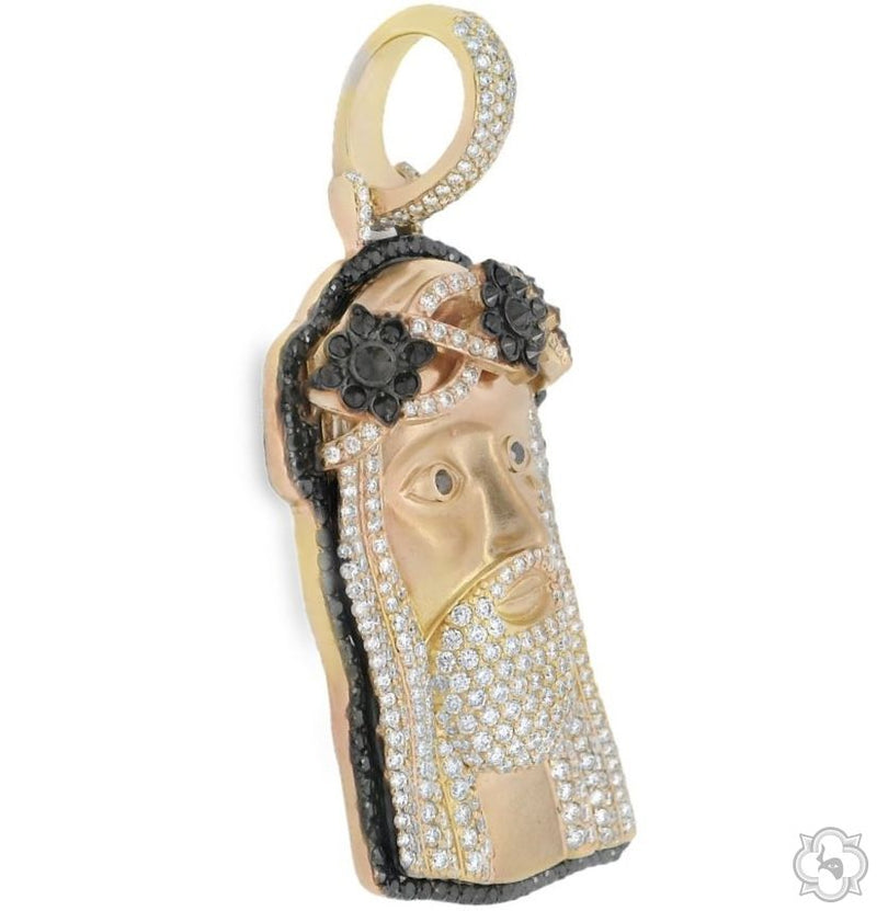 TraxNYC Crowned Jesus Pendant  -Medium 70171 - Image 2