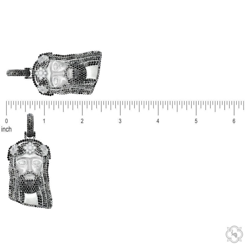 TraxNYC Crowned Jesus Pendant  -Medium 70172 - Image 6