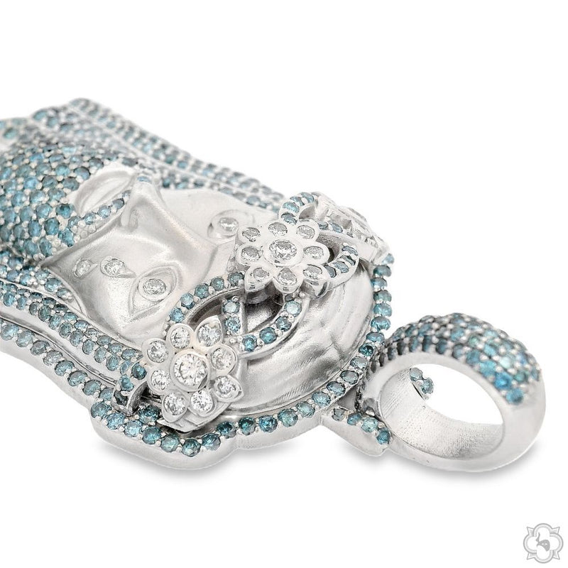 TraxNYC Crowned Jesus Pendant  -Medium 70173 - Image 4