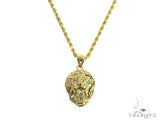 TraxNYC Diamond Lion Pendant and Rope Chain Set 66024