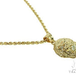 TraxNYC Diamond Lion Pendant and Rope Chain Set 66024 - Image 2