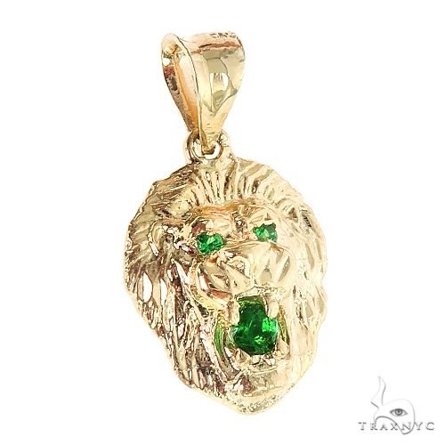 TraxNYC Emerald Lion Pendant 66829 - Image 2