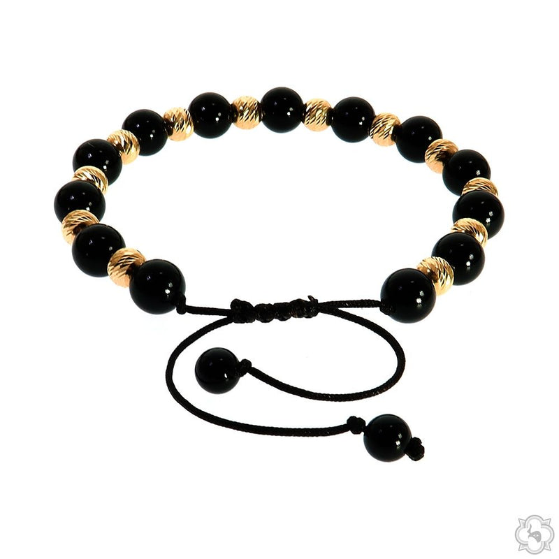 TraxNYC 14K Gold Bead Adjustable Bracelet, photo 4 of 5