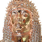 TraxNYC Passion Jesus Head Diamond Pendant 68490 - Image 3