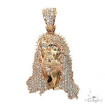 TraxNYC Passion Jesus Head Diamond Pendant 68490