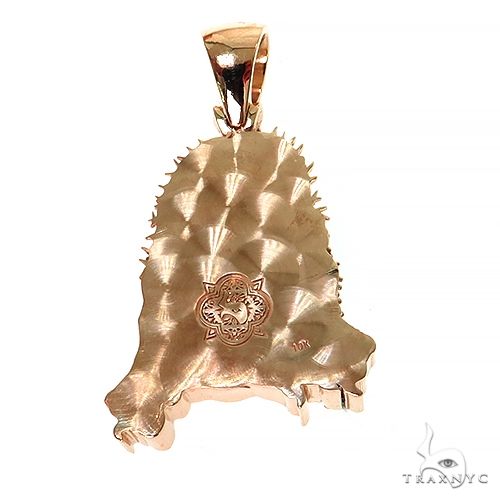 10K Gold TraxNYC Passion Jesus Head Diamond Pendant [Lab], photo 4 of 8