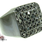 TraxNYC Silver Black Diamond Ring 25650 - Image 1