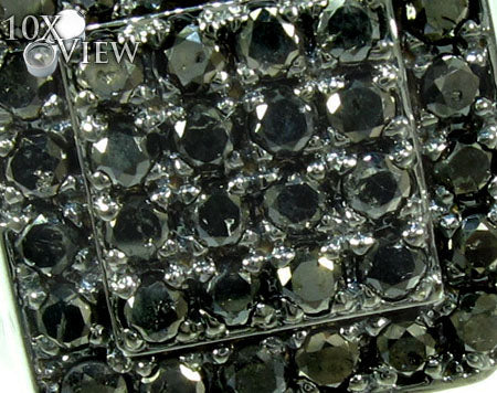 TraxNYC Silver Black Diamond Ring 25650 - Image 3