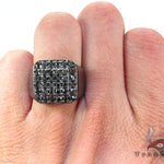 TraxNYC Silver Black Diamond Ring 25650 - Image 7