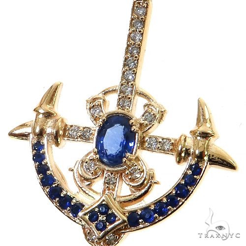 14K Gold TraxNYC Mini Anchor Pendant, photo 3 of 7
