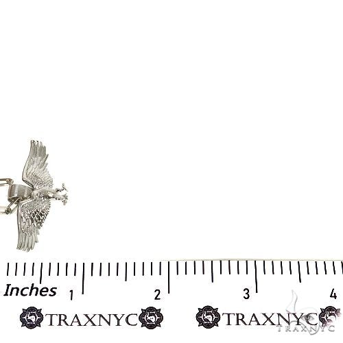 TraxNYC Mini Eagle Pendant Paperclip Chain Set .925 Silver, photo 6 of 7