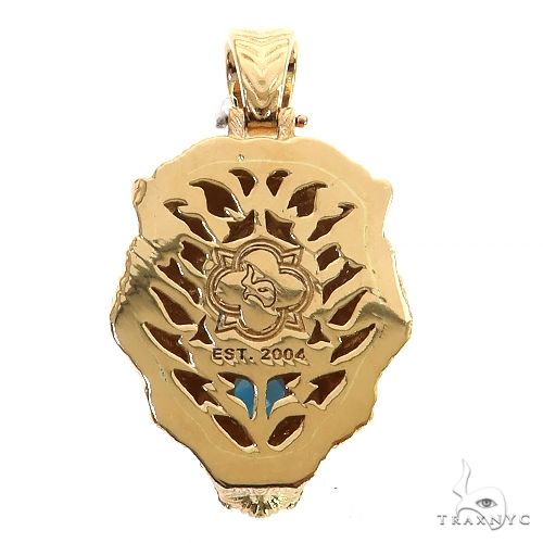 高級感 Fロゴ ストーン付き アクセサリー ゴールド プレゼント TraxNYC Gorilla Pendant 69021 | TraxNYC