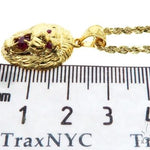 TraxNYC Ruby Lion Pendant and Rope Chain Set 61556 - Image 5