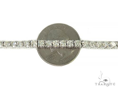 TraxNYC Signature 14K White Gold Diamond Tennis Chain 66006 - Image 5