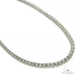 TraxNYC 14K White Gold Diamond Tennis Chain 66597 - Image 1