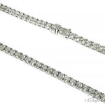 TraxNYC 14K White Gold Diamond Tennis Chain 66597 - Image 2
