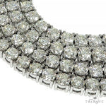 TraxNYC 14K White Gold Diamond Tennis Chain 66597 - Image 4