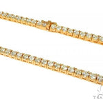 TraxNYC 14K Yellow Gold Diamond Tennis Chain 66007 - Image 2