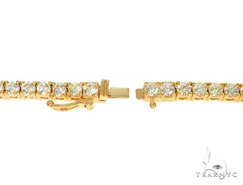 TraxNYC 14K Yellow Gold Diamond Tennis Chain 66007 - Image 5