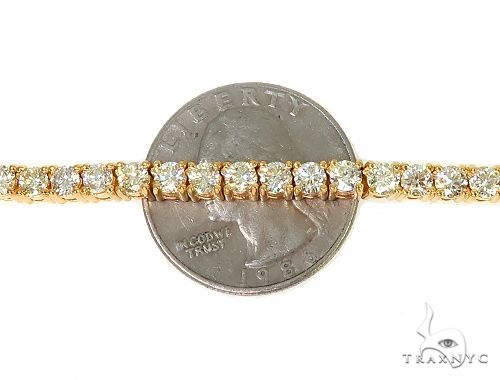 14K Gold tennis chain, 4 mm, photo 6 of 7