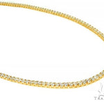 TraxNYC Signature 5 Pointers 14K Yellow Gold Diamond Tennis Chain 66008 - Image 1
