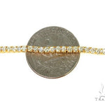 TraxNYC Signature 5 Pointers 14K Yellow Gold Diamond Tennis Chain 66008 - Image 5