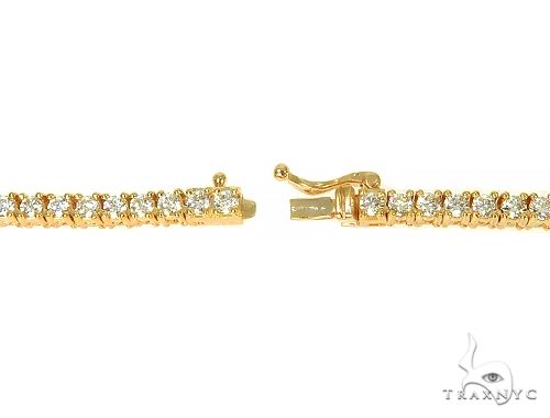 TraxNYC Signature 7 Pointers 14K Yellow Gold Diamond Tennis Chain 66005 - Image 6