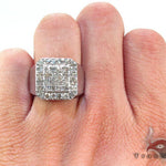 TraxNYC Heavy Silver Diamond Ring 25649 - Image 7