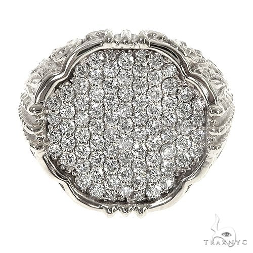 TraxNYC Silver Diamond Ring, photo 2 of 6