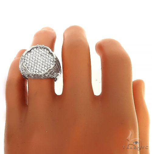 TraxNYC Silver Diamond Ring, photo 6 of 6