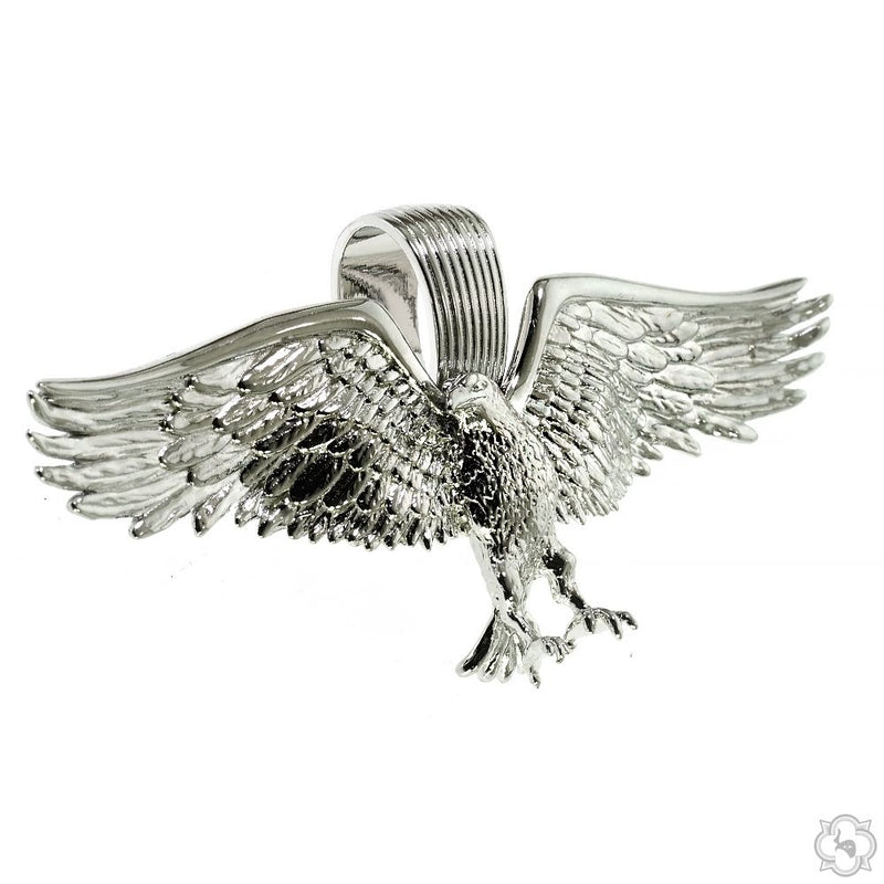 TraxNYC Silver Eagle Pendant 70277 - Image 3