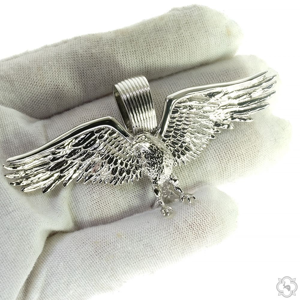 TraxNYC Silver Eagle Pendant 70277 | TraxNYC
