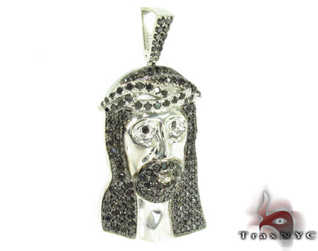 TraxNYC Silver Jesus Pendant Set 28026 - Image 4