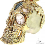 TraxNYC Silver and Gold Skull Mask Pendant 68843 - Image 4