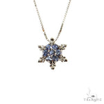 TraxNYC Snowflake Sapphire Necklace 67584 - Image 1