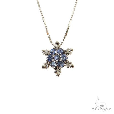 TraxNYC Snowflake Sapphire Necklace 67584 - Image 1