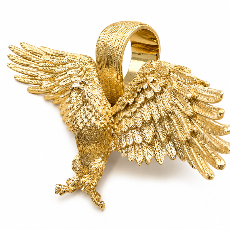 TraxNYC 14K Gold Eagle Pendant 66355