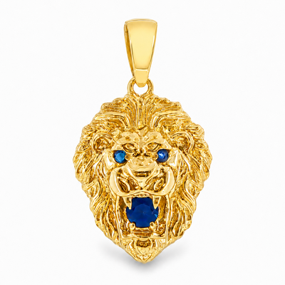 TraxNYC Blue Sapphire Lion Pendant 66831