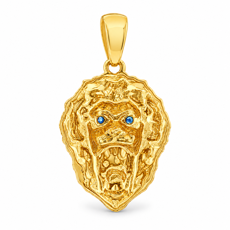 TraxNYC Blue Sapphire Lion Pendant 66831