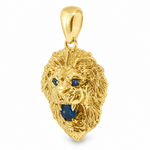 TraxNYC Blue Sapphire Lion Pendant 66831