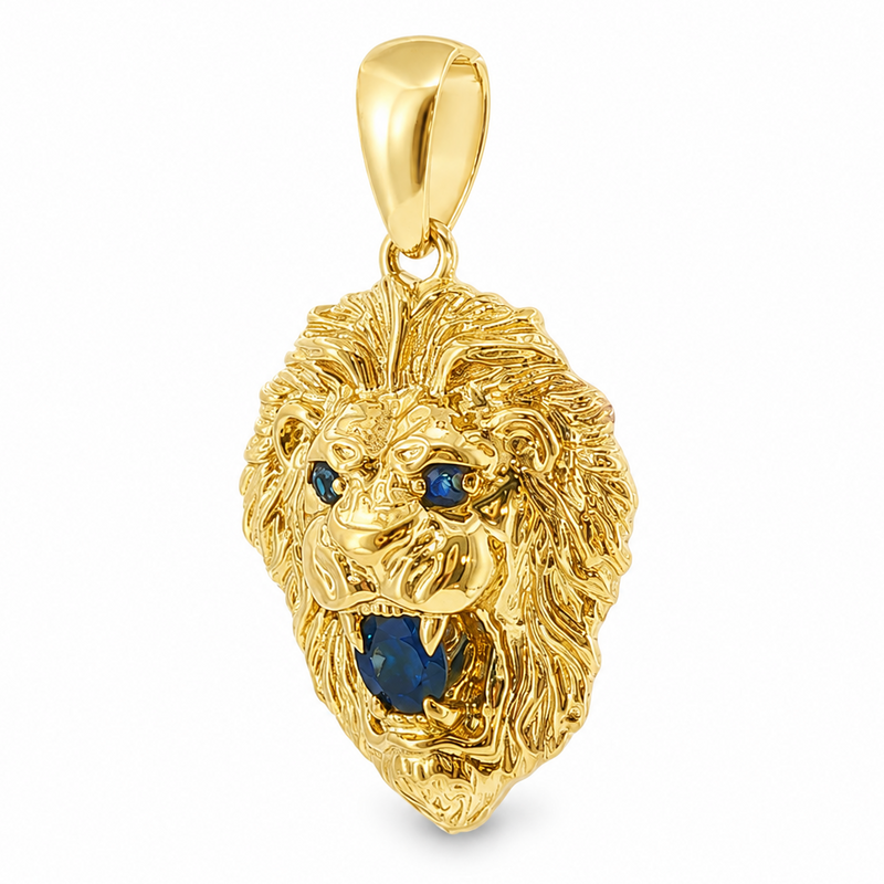 TraxNYC Blue Sapphire Lion Pendant 66831