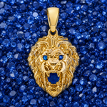 TraxNYC Blue Sapphire Lion Pendant 66831