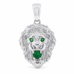 TraxNYC Emerald Lion Pendant 66829