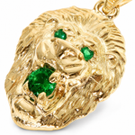 TraxNYC Emerald Lion Pendant 66829